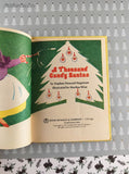 Vintage 1977 A Thousand Candy Santas Rand McNally Junior Elf Miniature Hardcover