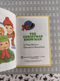 Vintage 1977 The Christmas Snowman Rand McNally Junior Elf Miniature Hardcover