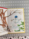 Vintage 1977 The Christmas Snowman Rand McNally Junior Elf Miniature Hardcover