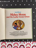 Vintage 1986 Mickey Mouse and the Lucky Goose Chase Golden Tell-a-Tale Miniature Hardcover