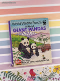 Vintage 1988 All About Giant Pandas Wendy's World Wildlife WWF Miniature Hardcover