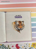 Vintage 1988 All About Tigers Wendy's World Wildlife WWF Miniature Hardcover
