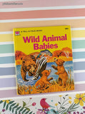 Vintage 1973 Wild Animal Babies Whitman Tell-a-Tale Miniature Hardcover