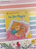 Vintage 1985 I'm Not Sleepy Golden Tell-a-Tale Miniature Hardcover