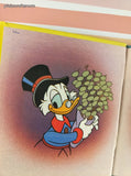 Vintage 1988 1st Printing DuckTales Silver Dollars for Uncle Scrooge Golden Tell-a-Tale Miniature Hardcover