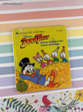 Vintage 1988 1st Printing DuckTales Silver Dollars for Uncle Scrooge Golden Tell-a-Tale Miniature Hardcover