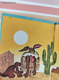 Vintage 1971 The Road Runner: Tumbleweed Trouble Golden Tell-a-Tale Miniature Hardcover