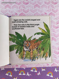 Vintage 1988 All About Tigers Wendy's World Wildlife WWF Miniature Hardcover