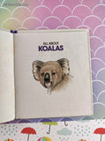 Vintage 1988 All About Koalas Wendy's World Wildlife WWF Miniature Hardcover