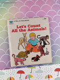 Vintage 1979 Let's Count All the Animals! Whitman Tell-a-Tale Miniature Hardcover