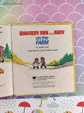 Vintage 1975 Raggedy Ann and Andy on the Farm Whitman Tell-a-Tale Miniature Hardcover
