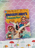 Vintage 1973 Raggedy Andy's Treasure Hunt Whitman Tell-a-Tale Miniature Hardcover