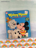 Vintage 1970 Mickey Mouse and the Really Neat Robot Whitman Tell-a-Tale Miniature Hardcover