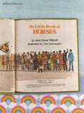 Vintage 1974 1st Printing My Little Book of Horses Golden Tell-a-Tale Miniature Hardcover