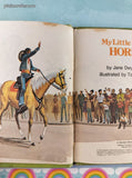 Vintage 1974 1st Printing My Little Book of Horses Golden Tell-a-Tale Miniature Hardcover