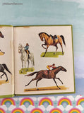 Vintage 1974 1st Printing My Little Book of Horses Golden Tell-a-Tale Miniature Hardcover