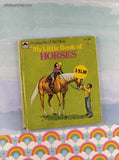 Vintage 1974 1st Printing My Little Book of Horses Golden Tell-a-Tale Miniature Hardcover