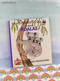 Vintage 1988 All About Koalas Wendy's World Wildlife WWF Miniature Hardcover