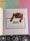 Vintage 1984 Marvel Books The Transformers Big Looker Storybook: The Great Car Rally Softcover