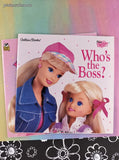 Vintage 1996/1997 Dear Barbie Best Friends / Who's the Boss? Golden Book Softcovers Set/2