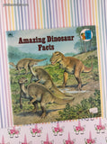Vintage 1990 Amazing Dinosaur Facts, Look-Look Book Softcover, Like New