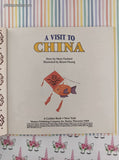Vintage 1992 A Visit to China Golden Look-Look Softcover, Like New