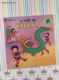 Vintage 1992 A Visit to China Golden Look-Look Softcover, Like New