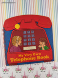 Vintage 1986 1st Printing My Very Own Telephone Book Spiral-Bound Softcover, Like New
