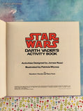 Vintage 1979 1st Printing Star Wars Darth Vader's Activity Book Random House Softcover