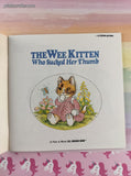 Vintage 1986 All Aboard Books: The Wee Kitten Who Sucked Her Thumb Softcover