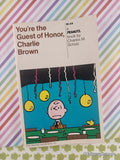 Vintage 1973 1st Edition You're the Guest of Honor, Charlie Brown Softcover