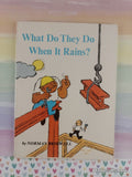 Vintage 1969 1st Printing What Do They Do When It Rains? TW1487 Scholastic Softcover, Like New