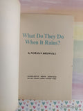 Vintage 1969 1st Printing What Do They Do When It Rains? TW1487 Scholastic Softcover, Like New