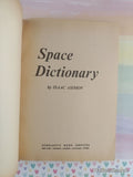Vintage 1970 1st Printing Space Dictionary TW1671 Scholastic Softcover