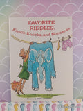 Vintage 1980 1st Printing Favorite Riddles, Knock-Knocks, and Nonsense Scholastic Softcover
