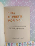 Vintage 1972 1st Printing This Street's for Me! Poems TW2009 Scholastic Softcover, Like New
