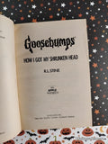 Vintage 1996 1st Printing How I Got My Shrunken Head Goosebumps #39 Softcover