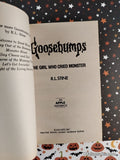 Vintage 1993 The Girl Who Cried Monster Goosebumps #8 Softcover
