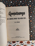 Vintage 1993 Be Careful What You Wish For... Goosebumps #12 Softcover.99