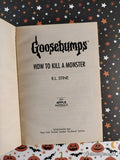 Vintage 1996 1st Printing How to Kill a Monster Goosebumps #46 Softcover