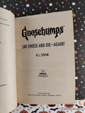 Vintage 1996 1st Printing Say Cheese and Die - Again! Goosebumps #44 Softcover