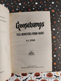 Vintage 1996 1st Printing Egg Monsters From Mars Goosebumps #42 Softcover