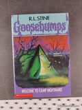Vintage 1993 Welcome to Camp Nightmare Goosebumps #9 Softcover, Like New