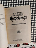 Vintage 1996 1st Printing The Deadly Experiments of Dr. Eeek #4 Give Yourself Goosebumps Softcover