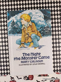 Vintage 1982 The Night the Monster Came by Mary Calhoun Weekly Reader Hardcover