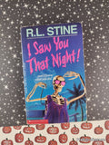 Vintage 1994 I Saw You That Night! by R.L. Stine Scholastic Softcover