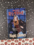 Vintage 1996 1st Printing Night Games Fear Street Softcover