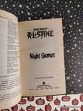 Vintage 1996 1st Printing Night Games Fear Street Softcover