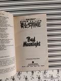 Vintage 1995 1st Printing Bad Moonlight Fear Street Super Chiller Softcover