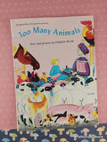 Vintage 1974 1st Printing Too Many Animals TW2907 Scholastic Softcover